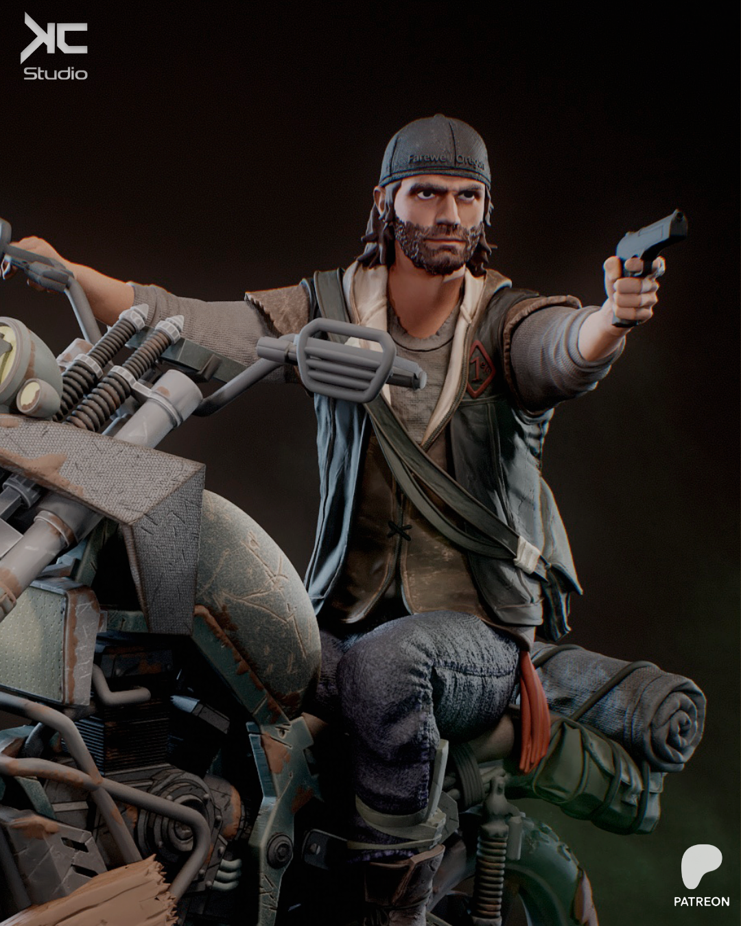 Deacon St. John (Days Gone) - 3D Print Model Kit - 1:10 Scale - Fan Art