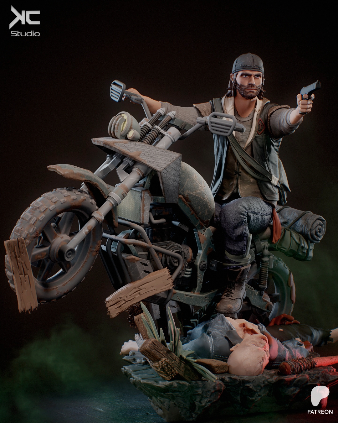 Deacon St. John (Days Gone) - 3D Print Model Kit - 1:10 Scale - Fan Art