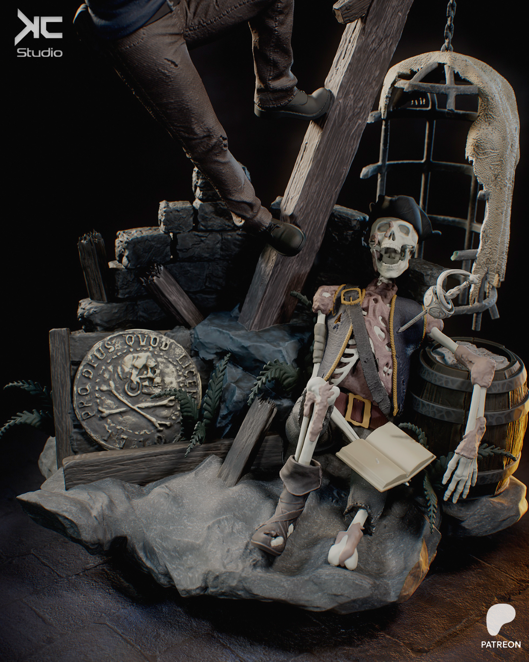 Nathan Drake (Unchartered) - 3D Print Model Kit - 1:10 Scale - Fan Art