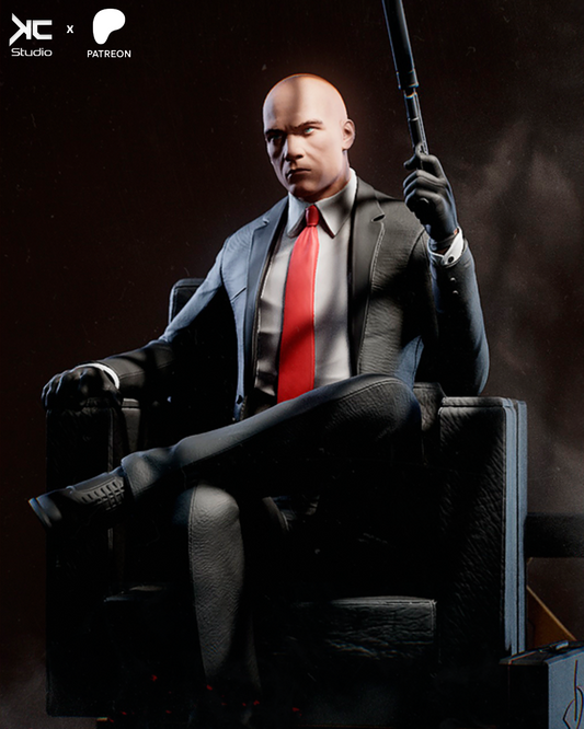 Hitman - 3D Print Model Kit - 1:10 Scale - Fan Art