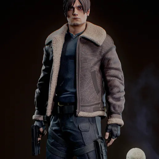Leon (Resident Evil) - 3D Printed Fan Art -Unpainted and Unassembled 10 and 6 scale