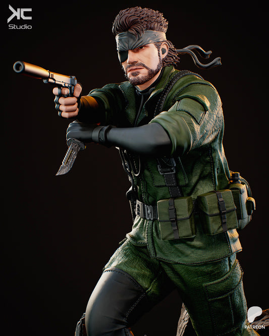 Naked Snake (Metal Gear) - 3D Print Model Kit - 1:10 or 1:6 Scale - Fan Art