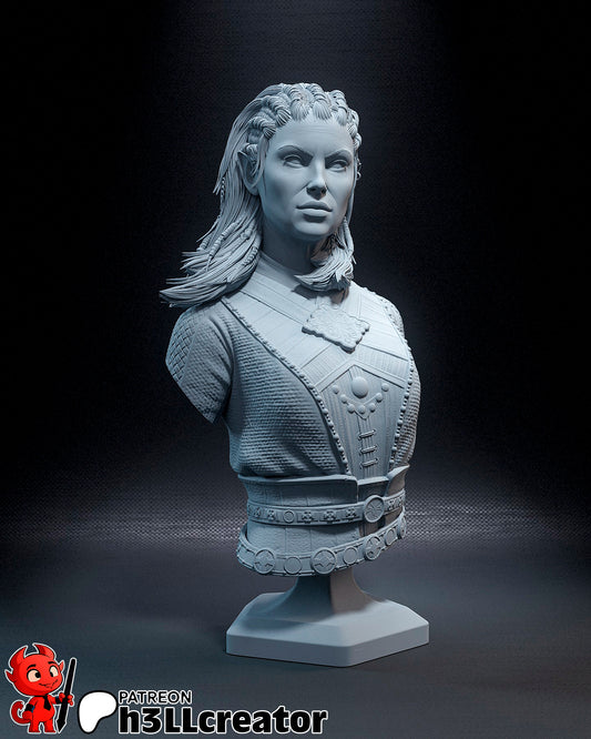 Jaheira - 3D Printed Model Statue and Bust 12 Scale