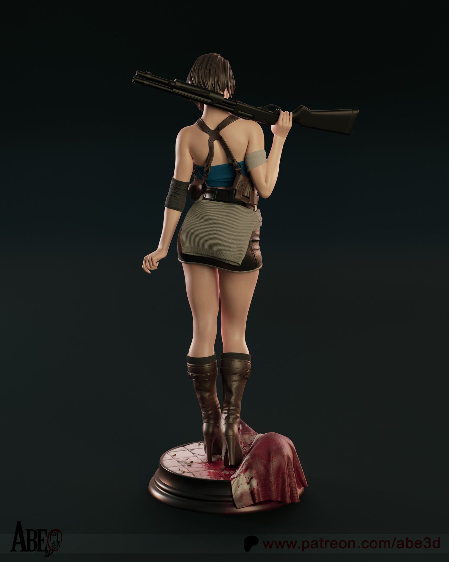 Jill Valentine (Resident Evil) - 3D Model Kit - 1:4 Scale