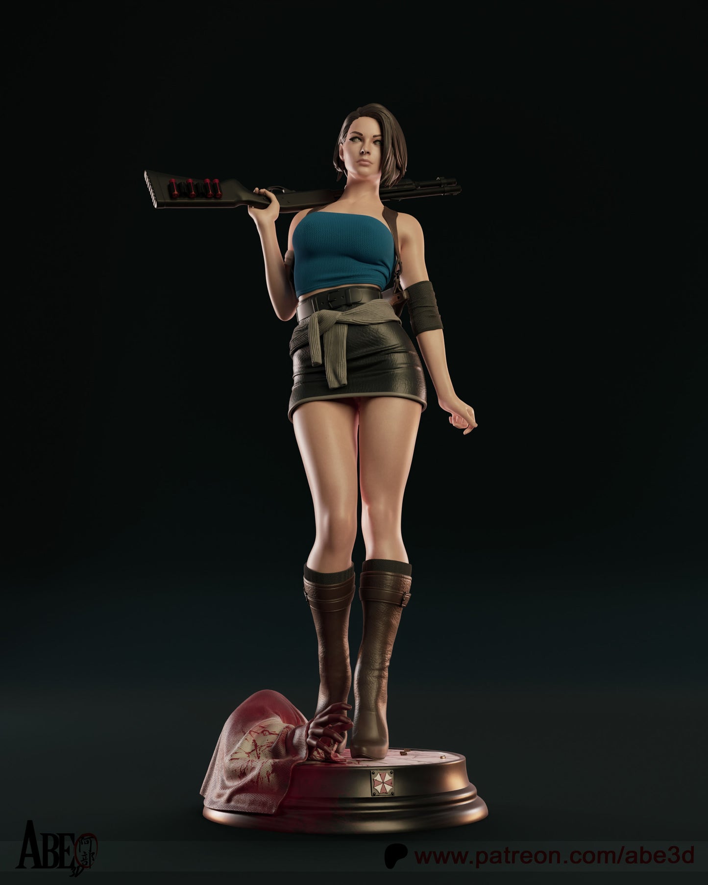 Jill Valentine (Resident Evil) - 3D Model Kit - 1:4 Scale