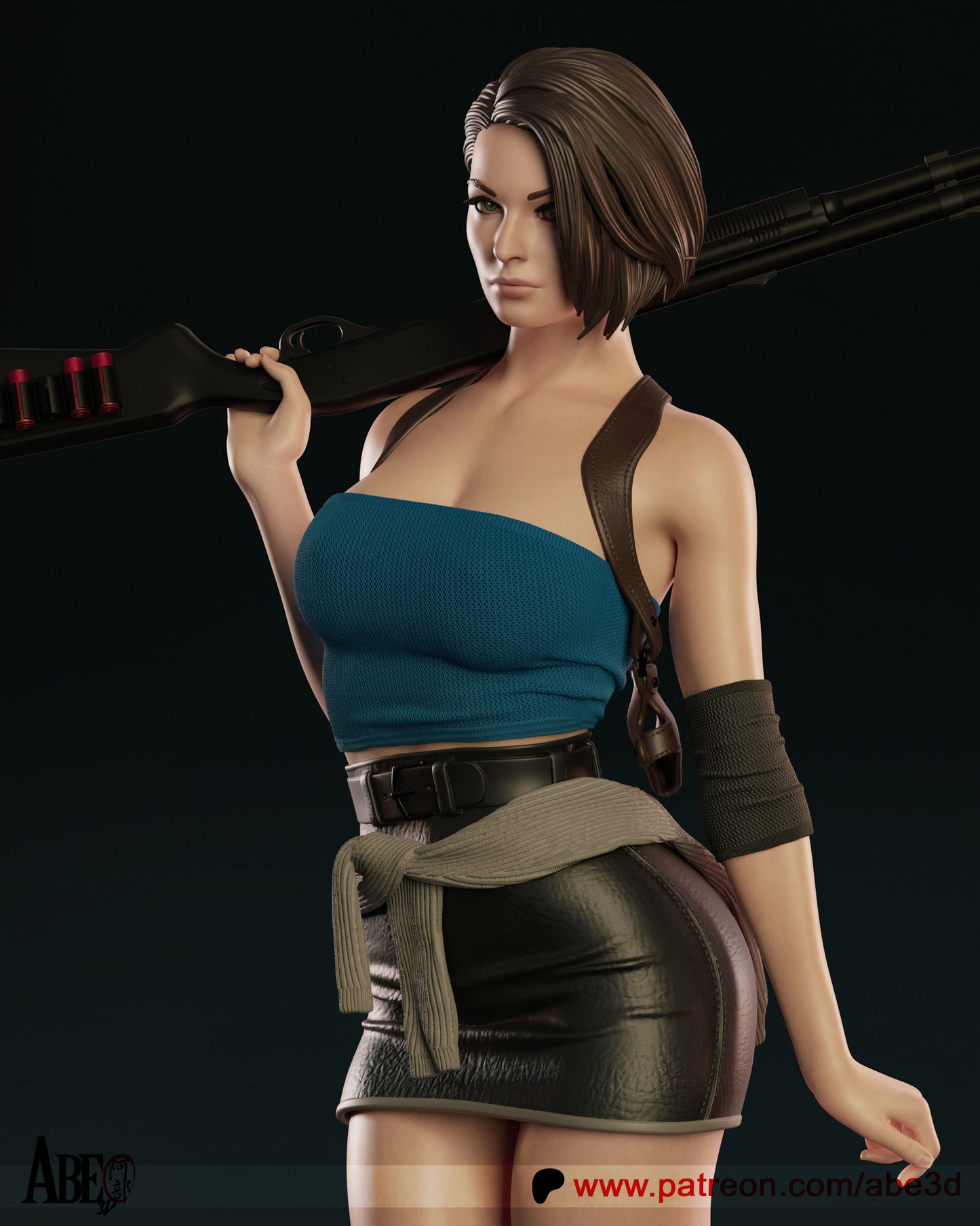 Jill Valentine (Resident Evil) - 3D Model Kit - 1:4 Scale