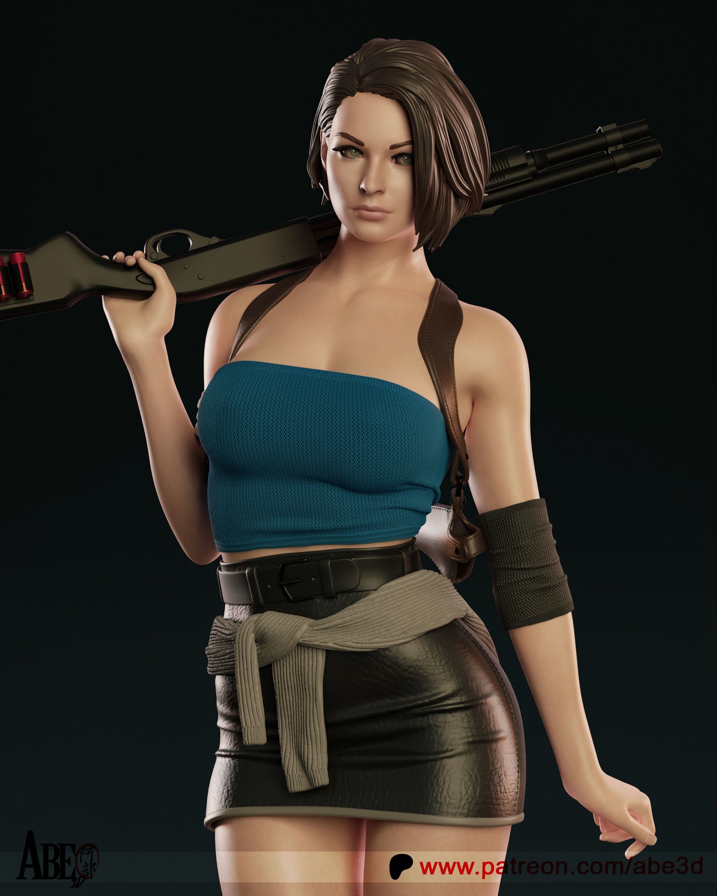 Jill Valentine (Resident Evil) - 3D Model Kit - 1:4 Scale