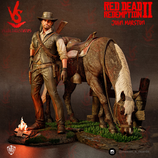 John Marston (Red Dead II) - 3D Model Kit - 10 Scale