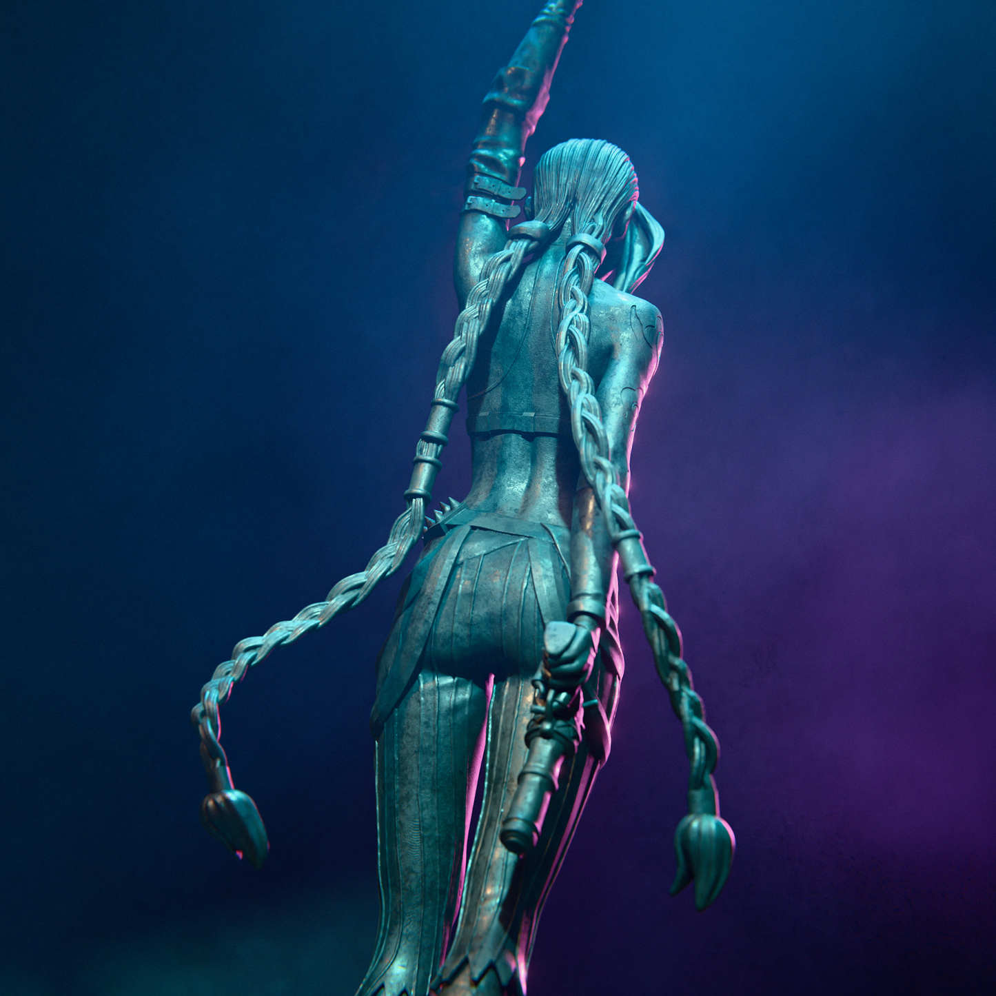 Arcane - Jinx 3D Printed Statue Model Kit - Unpainted and Unassembled V1