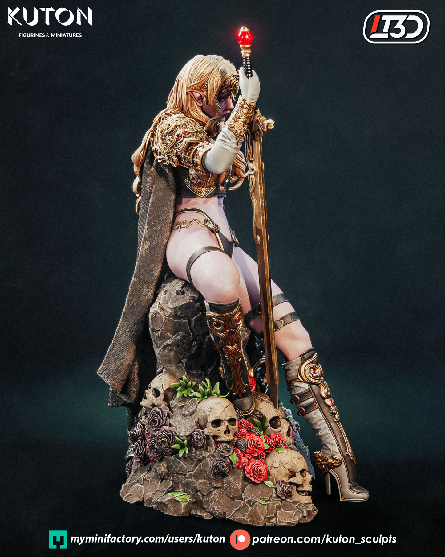 Kaelenor - 3D Printed Statue - 10 Scale Model Kit