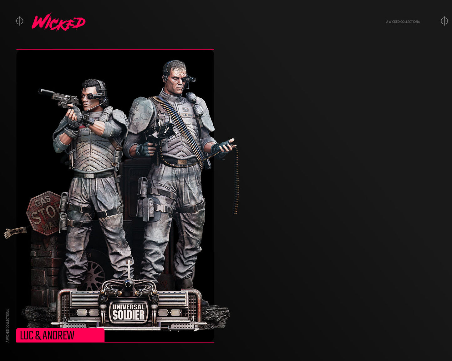 Universal Soldier Diorama - Fan Art - 6 or 12 scale - 3D Print