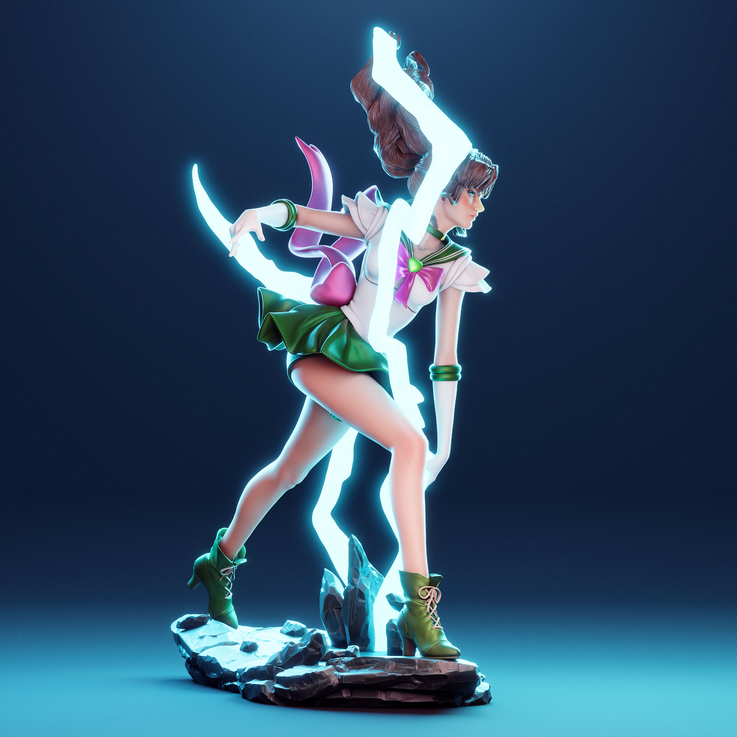 Makoto Kino (Sailor Moon) - Fan Art - 3D Print Model Kit - 1:6