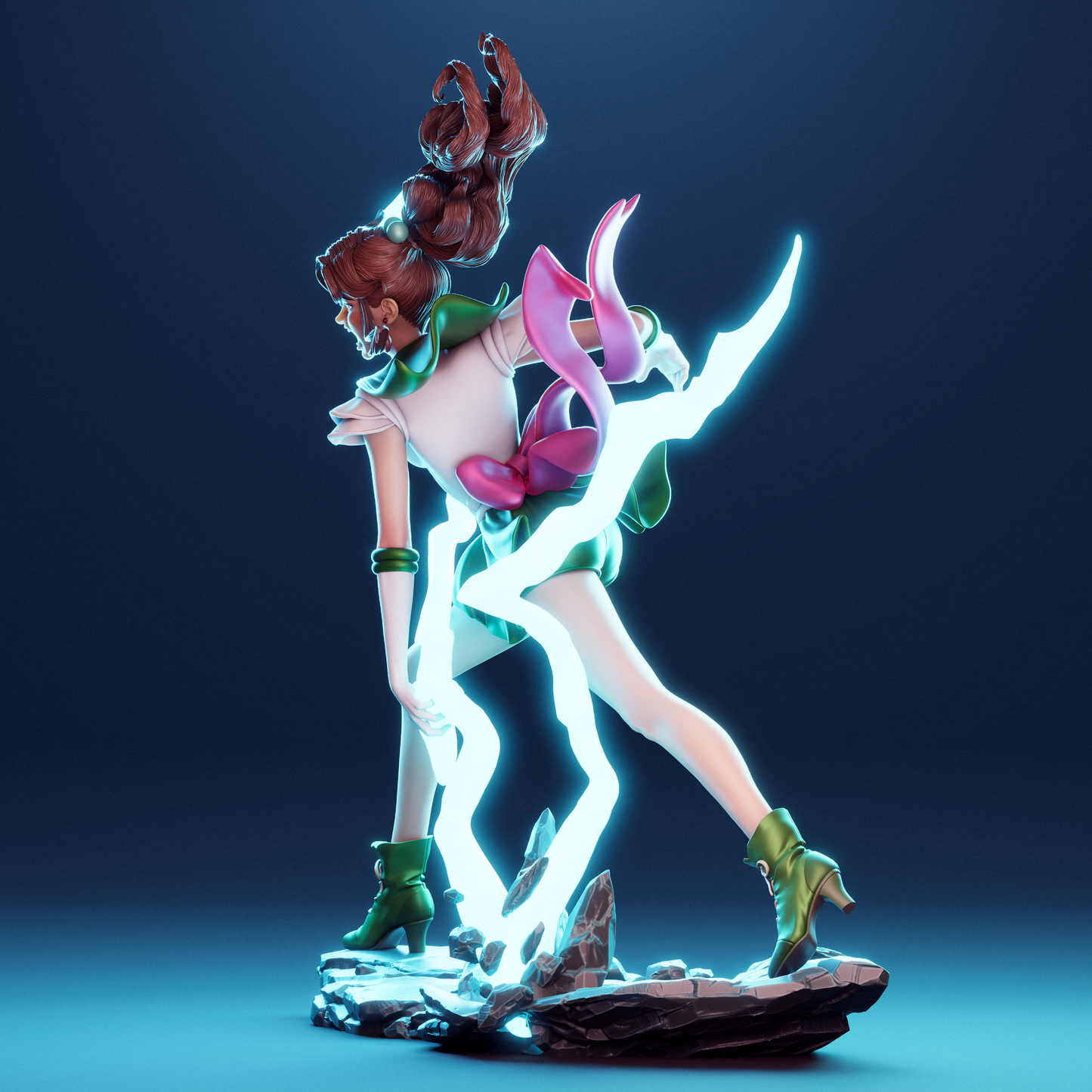 Makoto Kino (Sailor Moon) - Fan Art - 3D Print Model Kit - 1:6