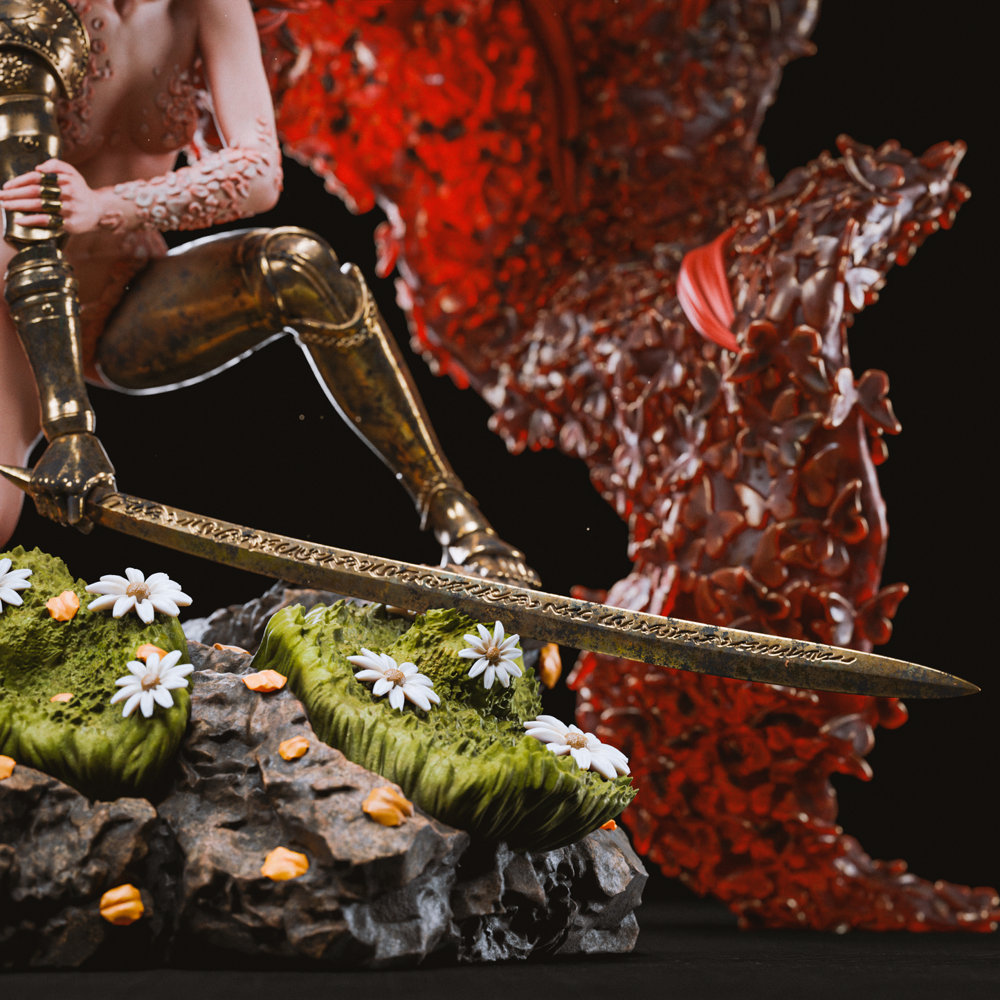 Malenia - Elden Ring (Fan Art) - 3D printed kit (CA3D)