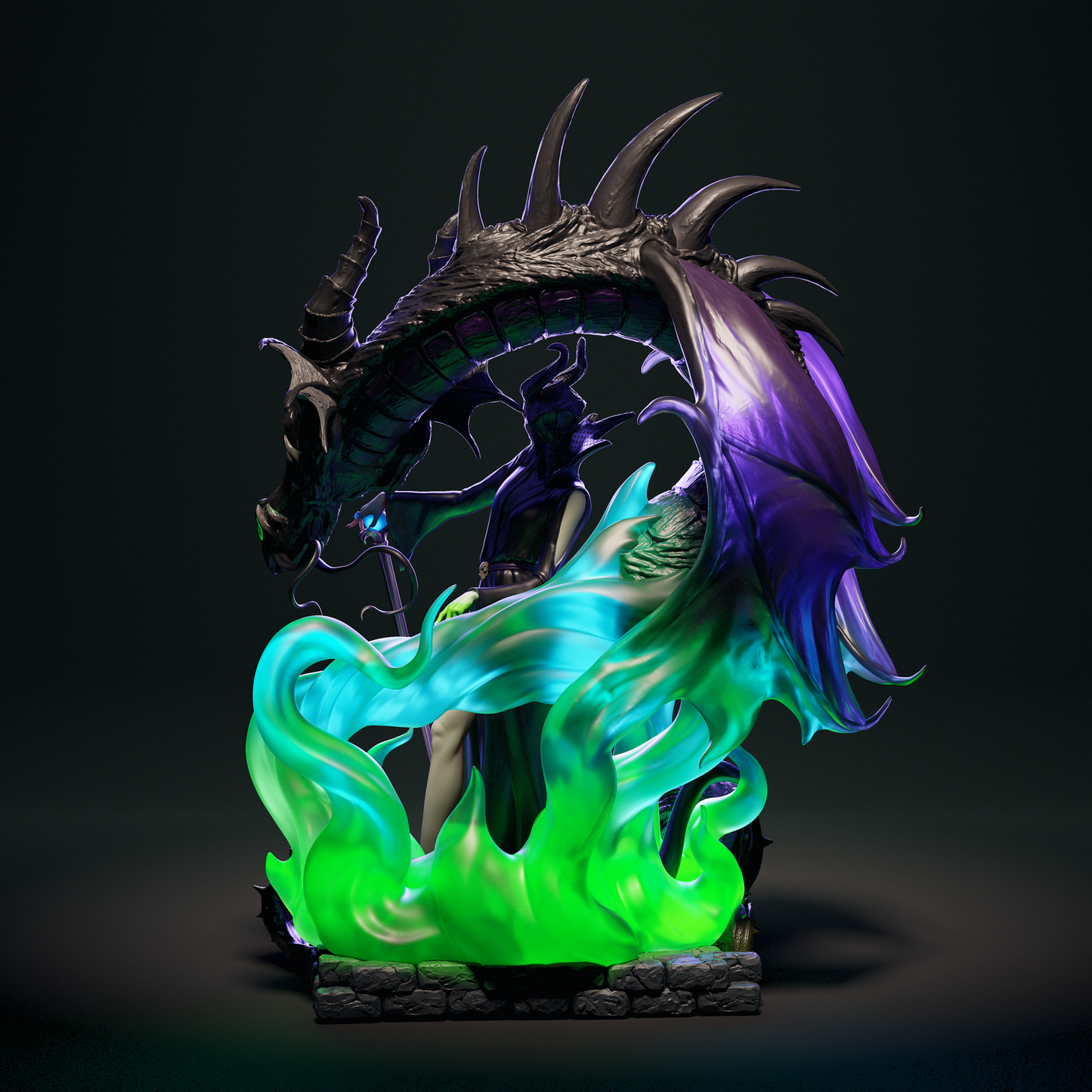 Malicifent - Fan Art - 3D Print Model Kit - 1:6