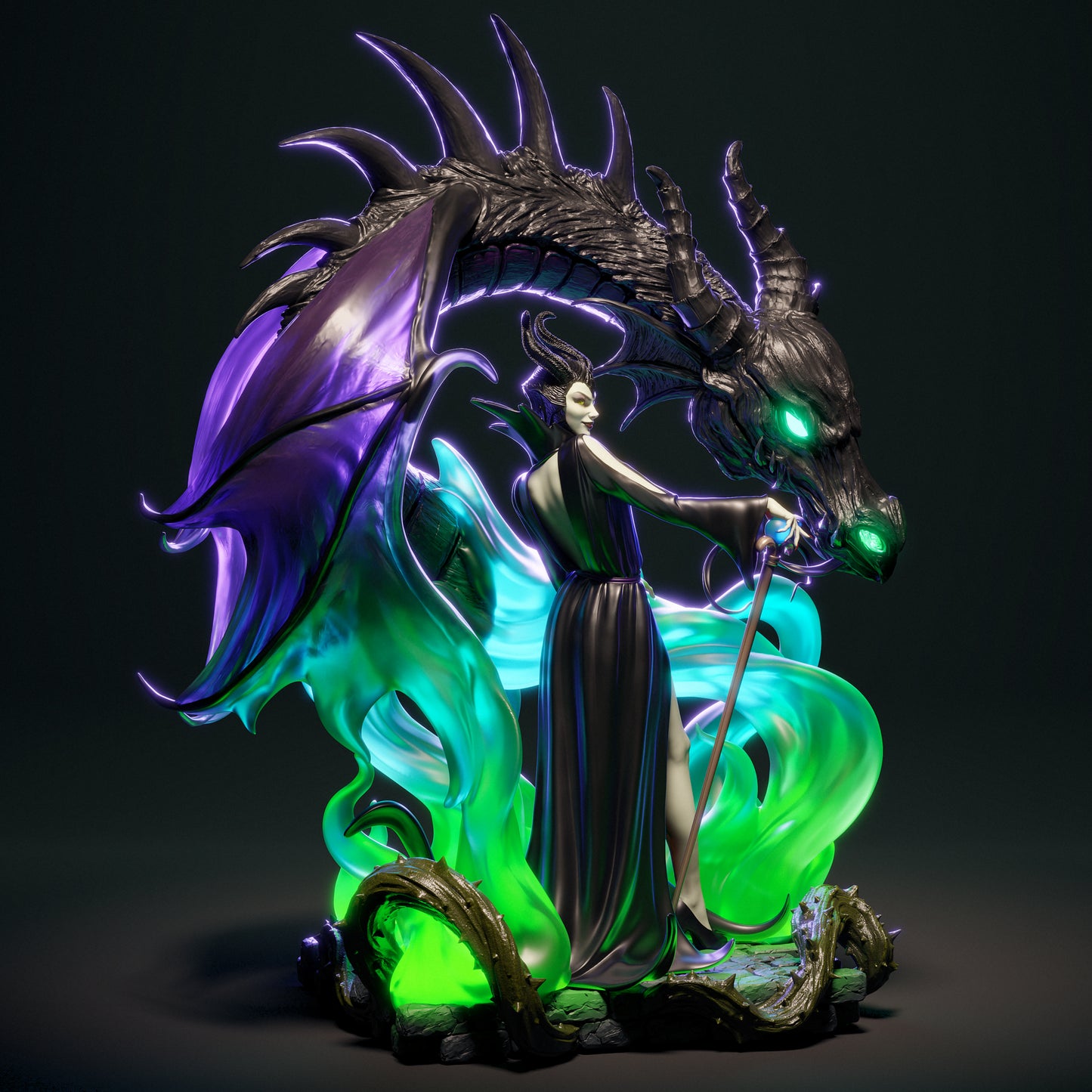 Malicifent - Fan Art - 3D Print Model Kit - 1:6