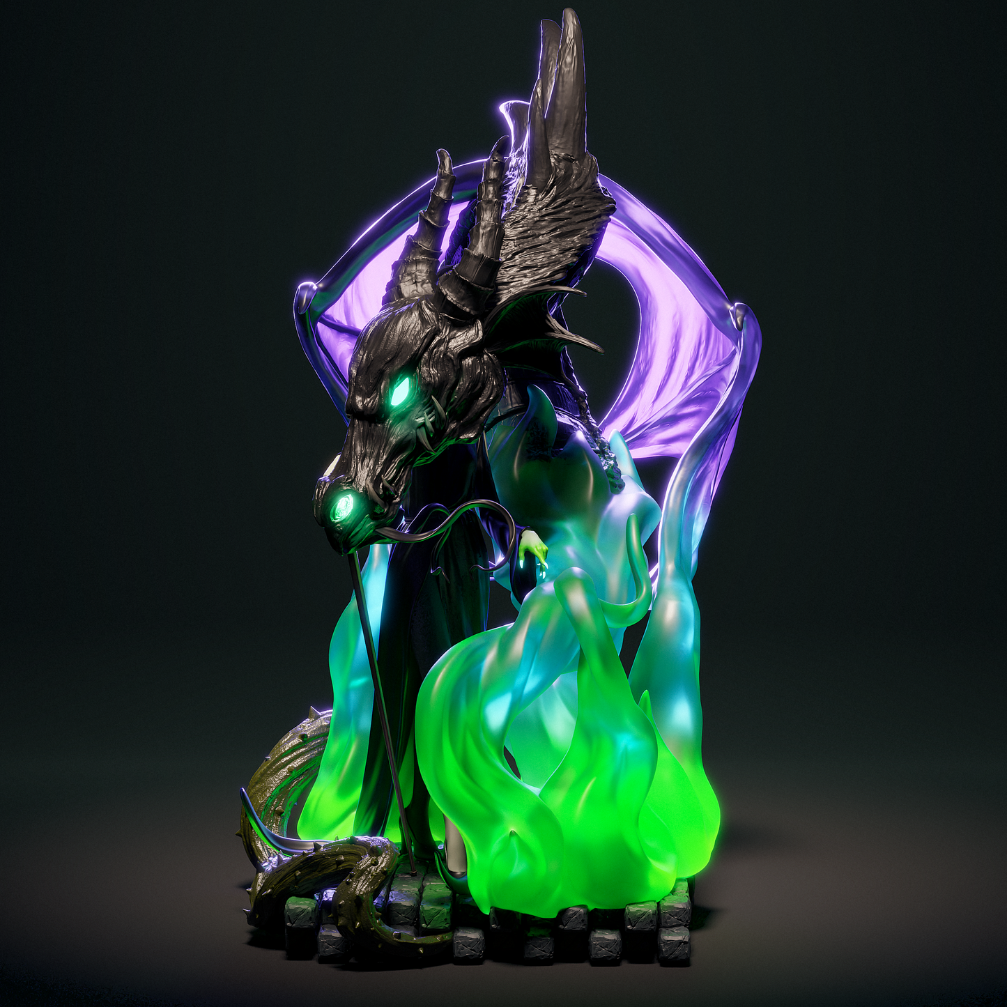 Malicifent - Fan Art - 3D Print Model Kit - 1:6