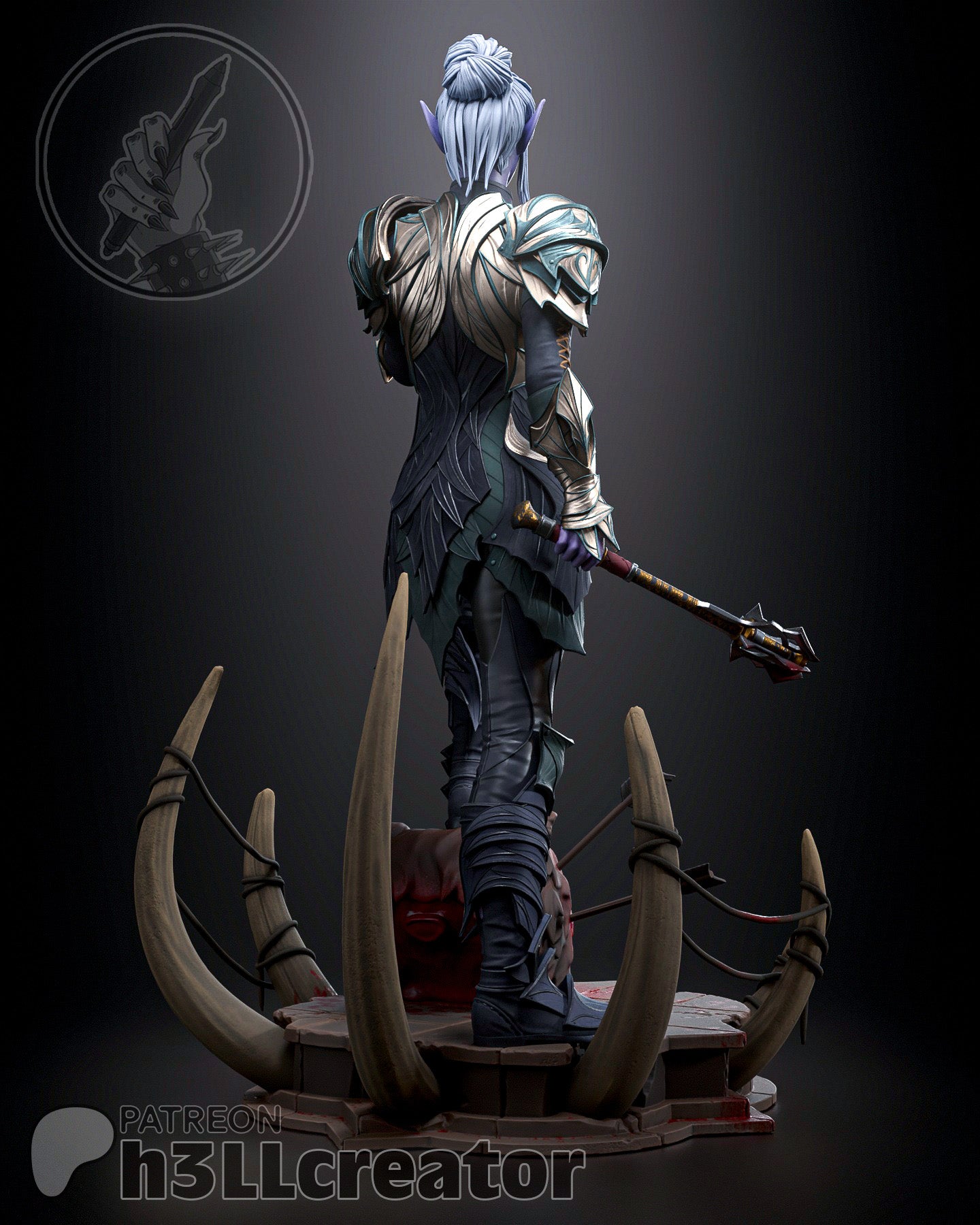 Minthara - 3D Printed Statue / Bust - 12 Scale