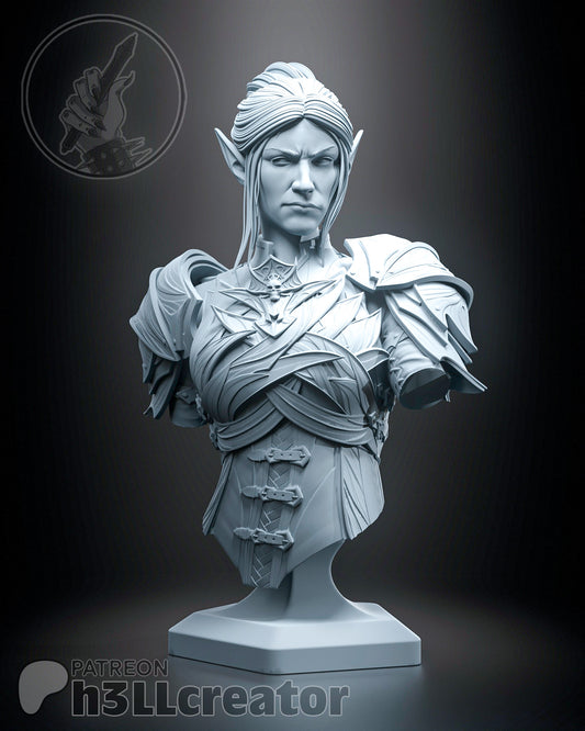 Minthara - 3D Printed Statue / Bust - 12 Scale