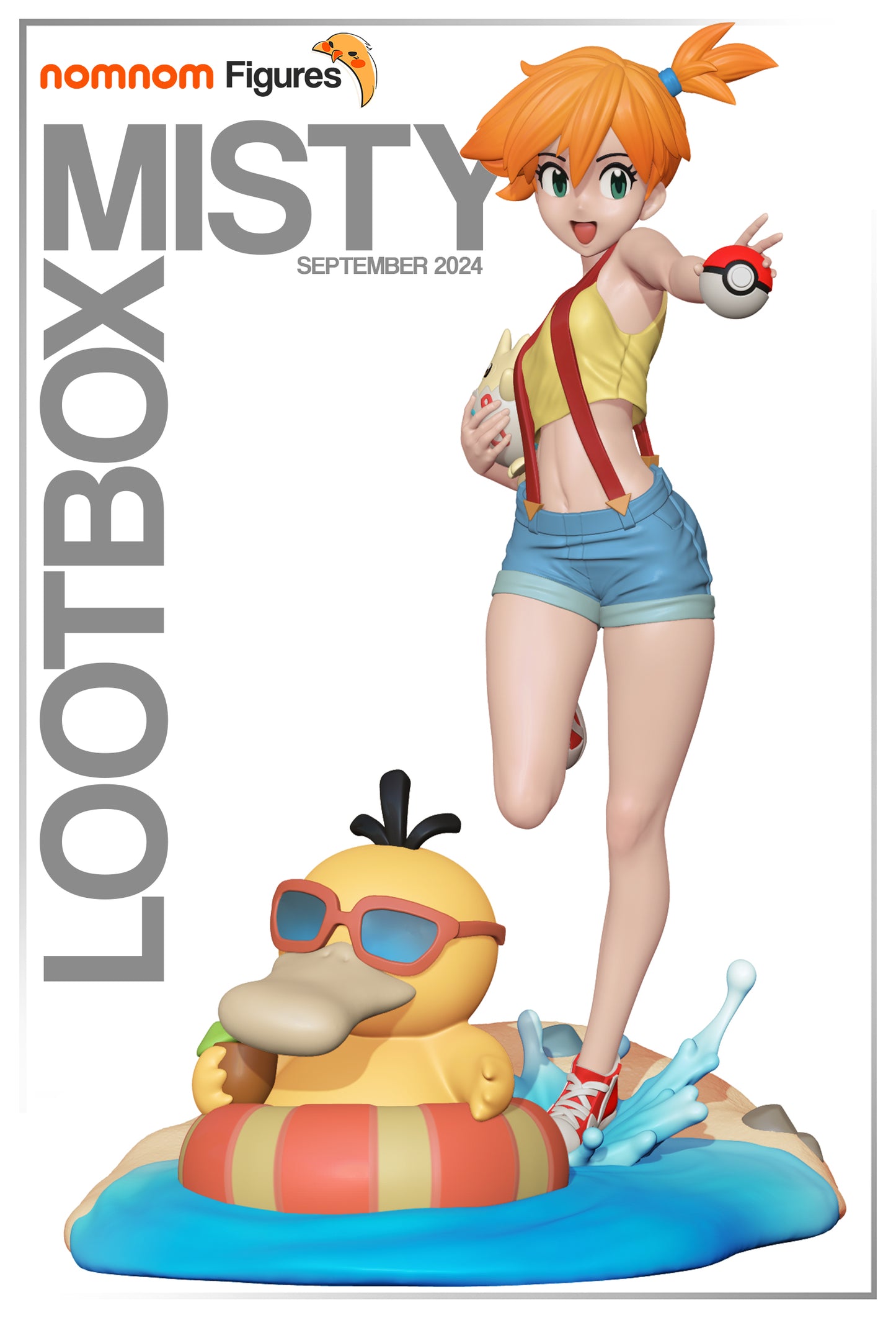 Misty (Pokemon) - 3D Print - Model Kit - (Nom Nom)