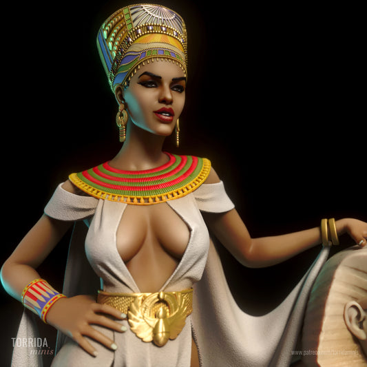 Nefertiti with Sphinx - 3D Model Kit