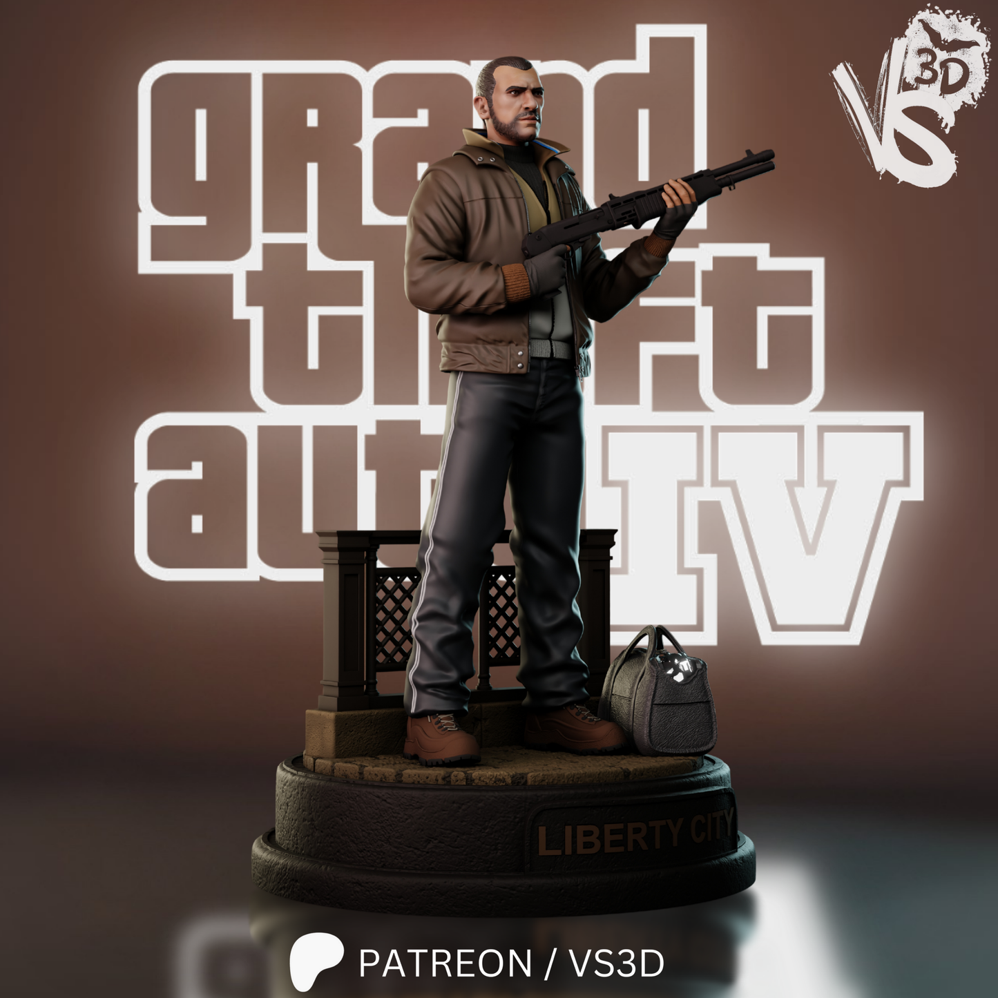 Cousin Niko (GTA IV) - Fan Art - 3D Print Kit