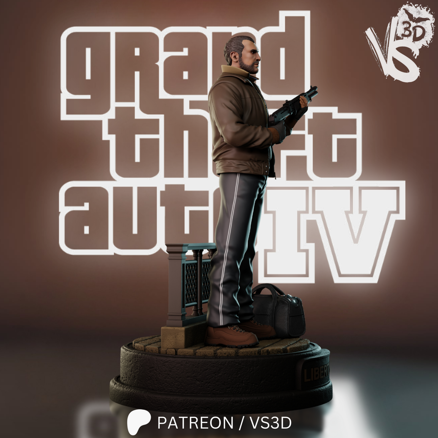 Cousin Niko (GTA IV) - Fan Art - 3D Print Kit