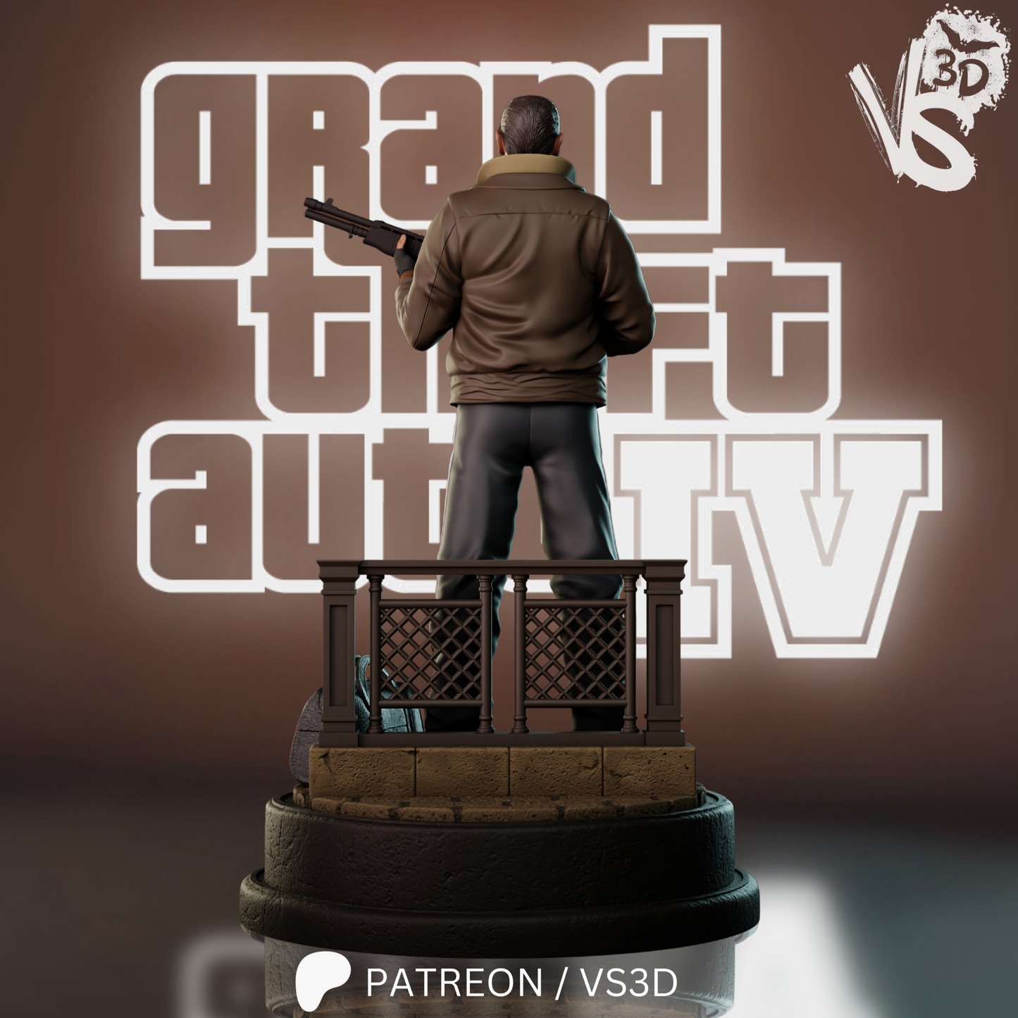 Cousin Niko (GTA IV) - Fan Art - 3D Print Kit