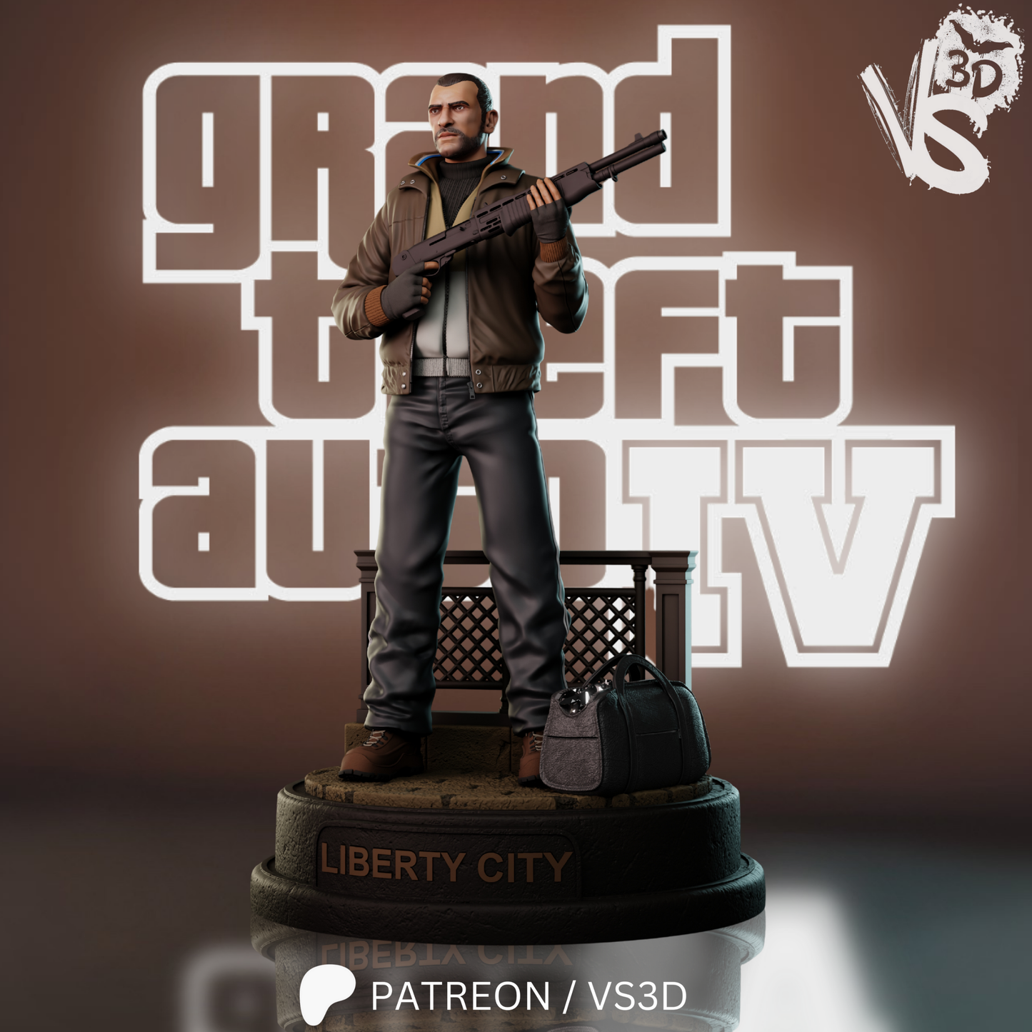 Cousin Niko (GTA IV) - Fan Art - 3D Print Kit
