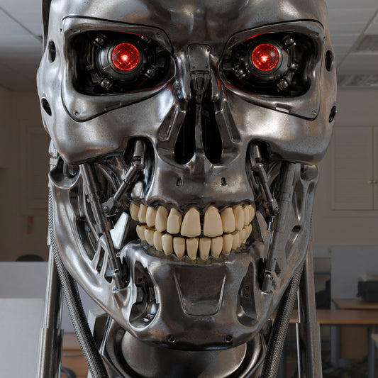 T-800 (Terminator) Bust- 3D Printed Statue - 1:1 Scale