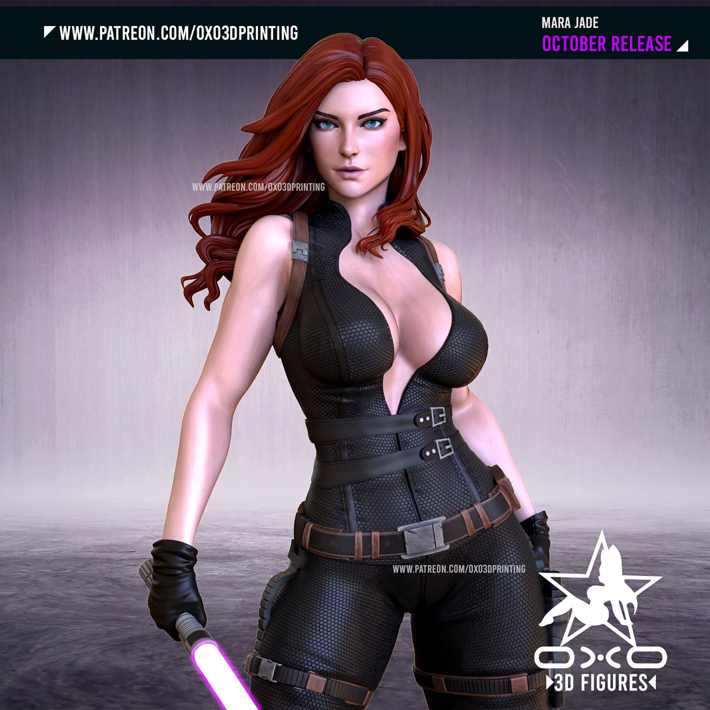 Mara Jade Skywalker - 3D Printed Model Statue Kit