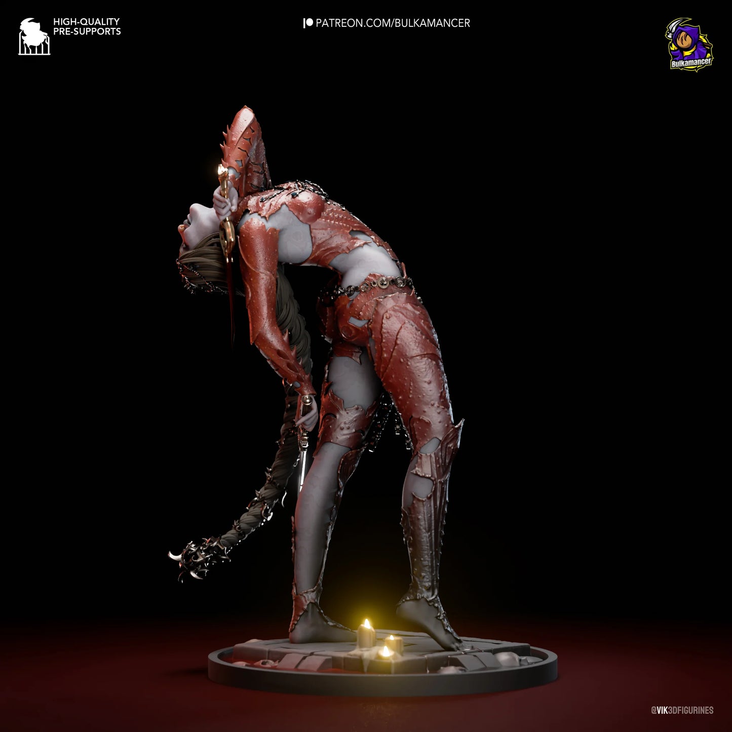 Orin the Red (Baldur's Gate 3) Sculpt - 1:8 scale 3d Printed Kit