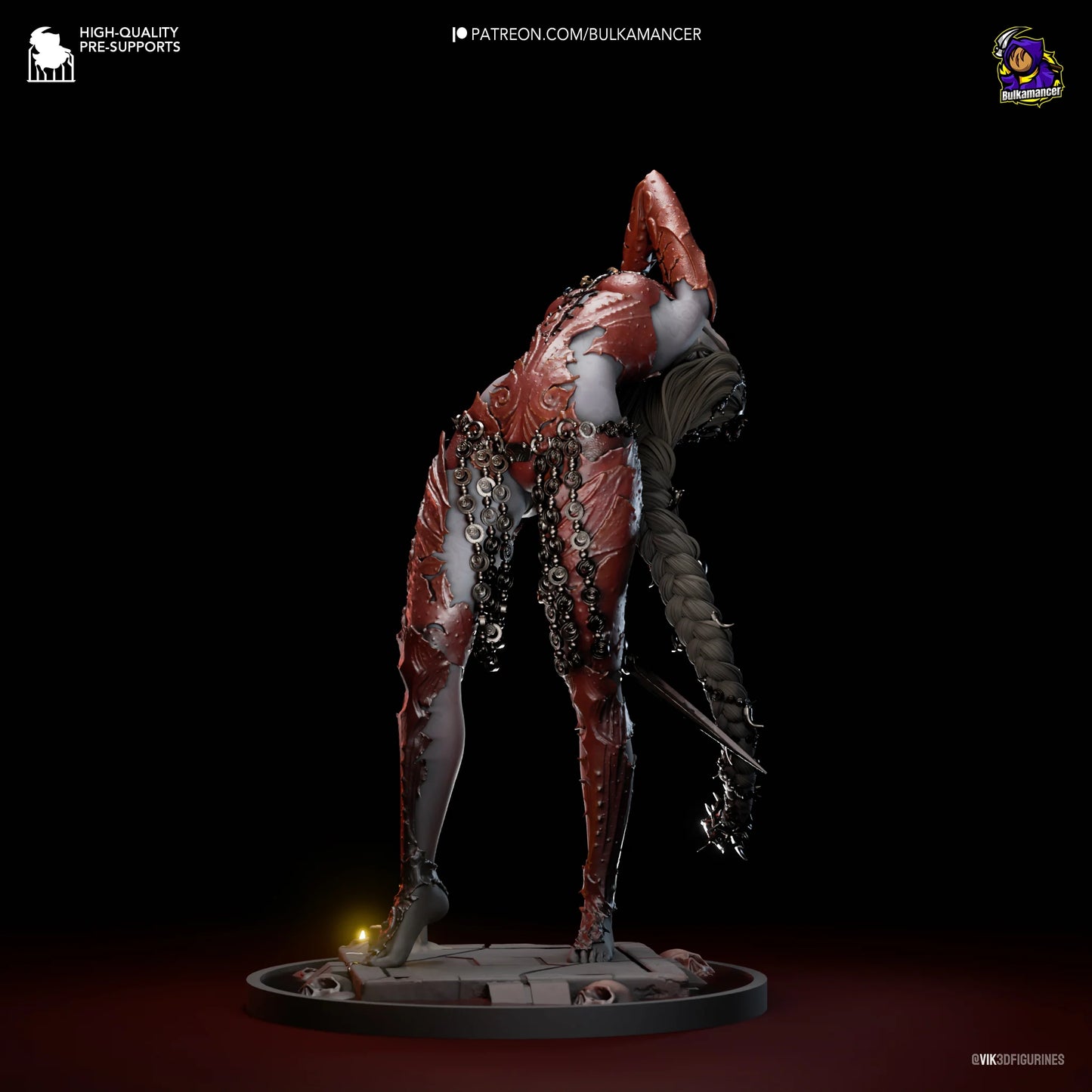 Orin the Red (Baldur's Gate 3) Sculpt - 1:8 scale 3d Printed Kit
