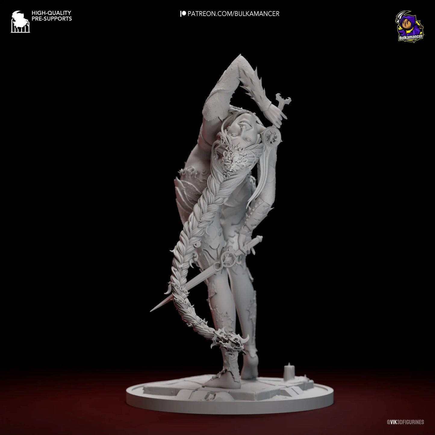 Orin the Red (Baldur's Gate 3) Sculpt - 1:8 scale 3d Printed Kit