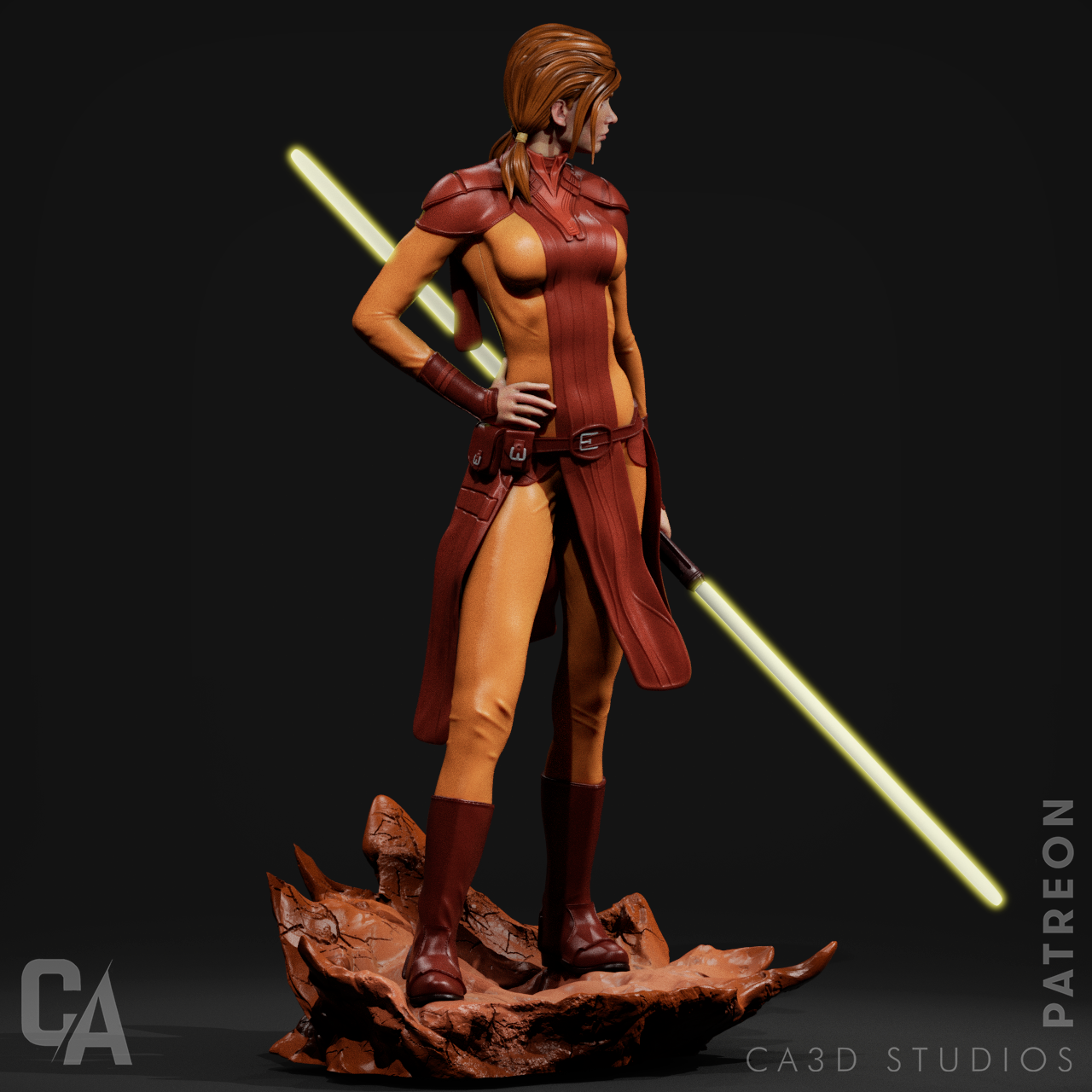 Bastila Shan (Fan Art) Sculpture - 6, 9 or 12 scale (327 - 164mm) - 3D Print