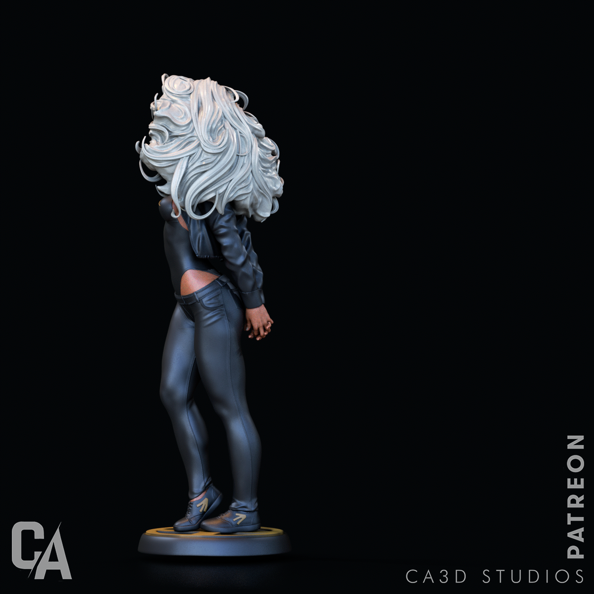 Storm (X-Men) Bust 3D Printed Statue 12 and 6 Scale. unpainted and unassembled