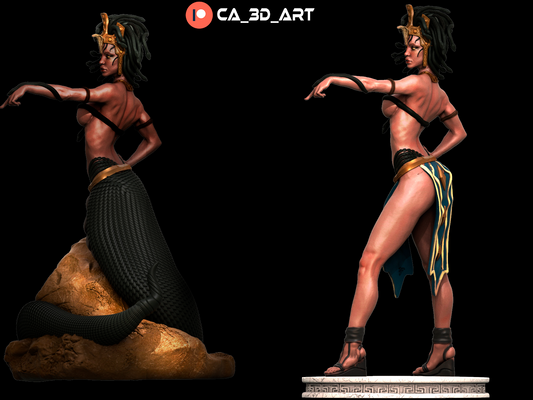 Medusa Statue - 3D printed kit - 10th scale (2 options)