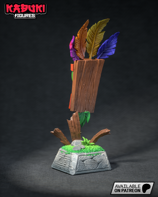 Aku Aku (Fan Art) Crash Bandicoot - 160mm - 3D Print model kit unpainted and unassembled