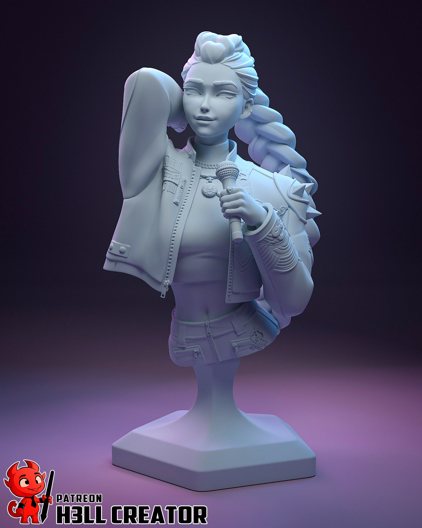 Rumi (KPop Demon Hunters) 3d Printed Model Kit - 10 scale
