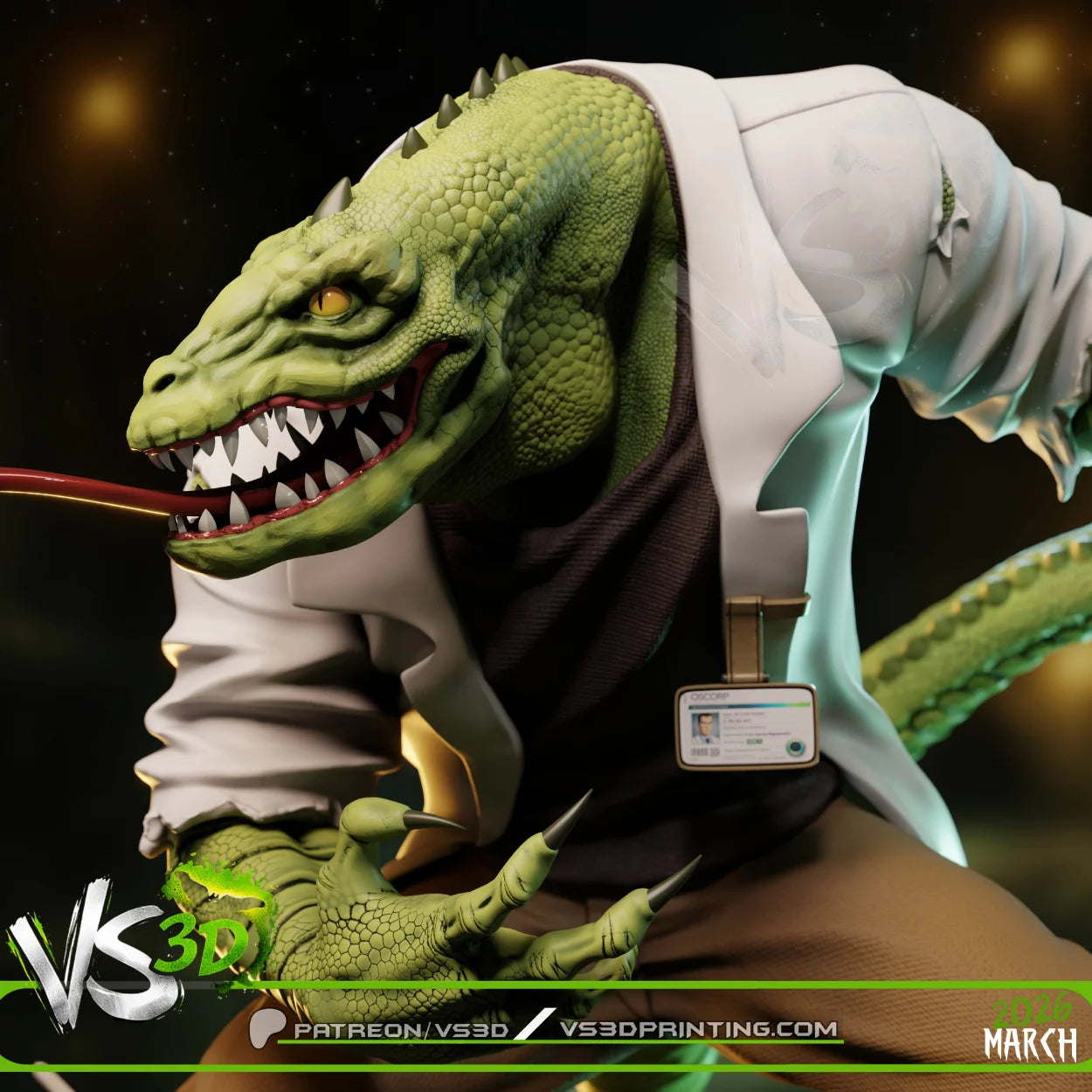 Lizard (STAS) - 3D Model Kit - 1:6 Scale