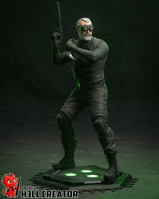Sam Fisher (Splinter Cell) 3D Printed Statue Model Kit