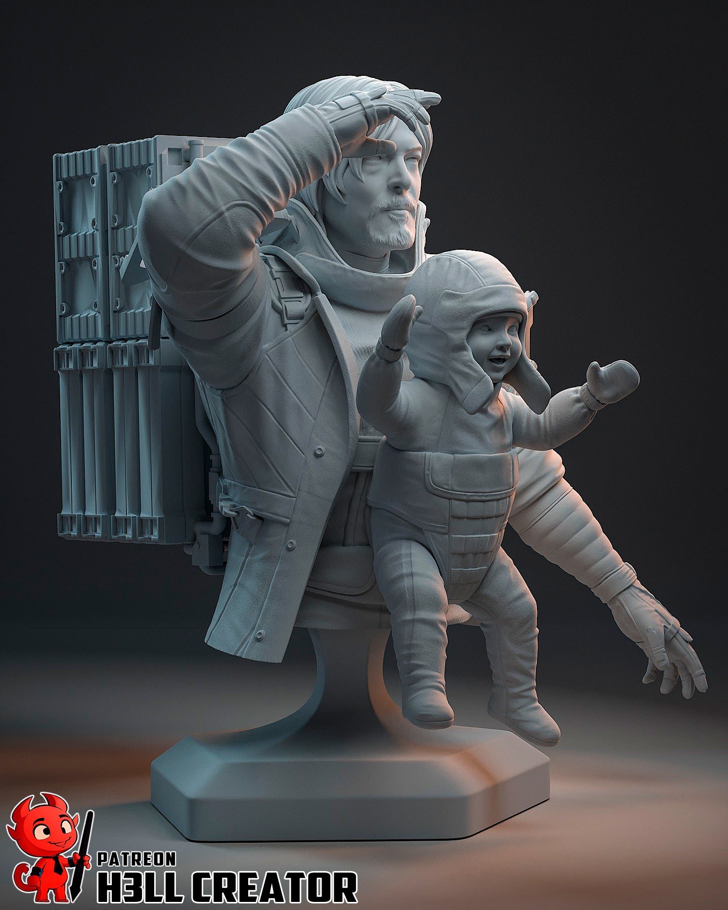 Sam Bridges (Death Stranding 2) 3d Printed Model Kit - 1:12