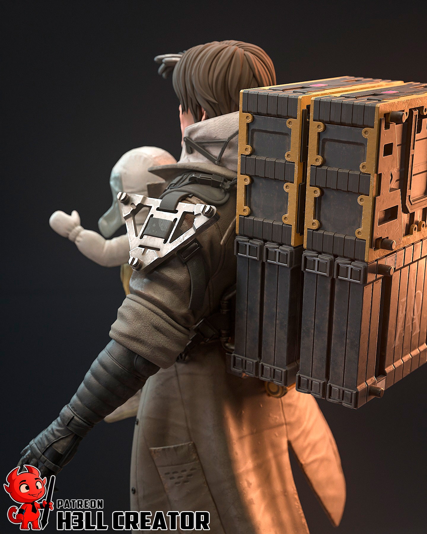 Sam Bridges (Death Stranding 2) 3d Printed Model Kit - 1:12