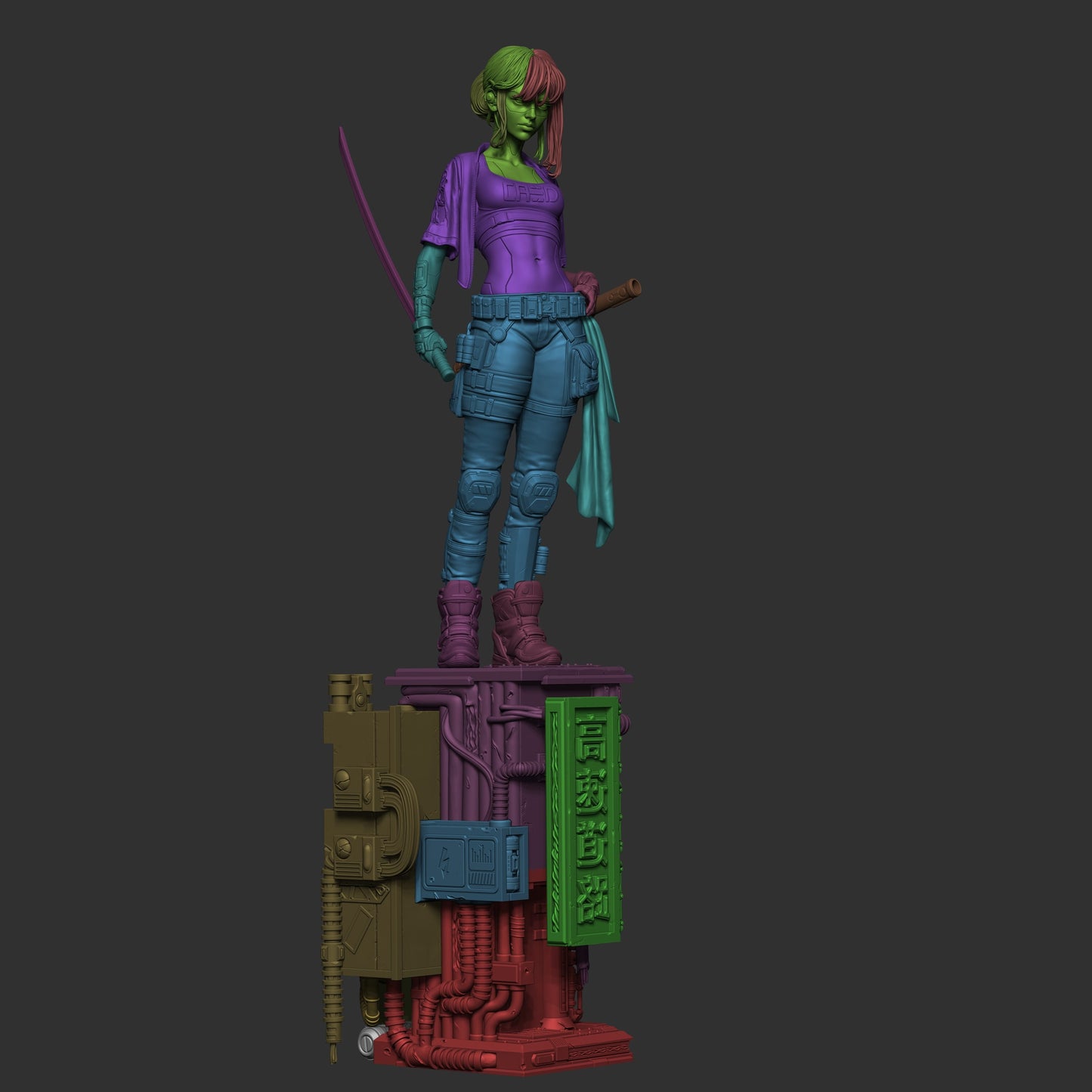 Cyber Samurai - 3D Printed Model Kit - 1:6 scale