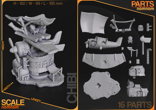 Chibi Flightpath - 3D Print - Model Kit - Nomnom Original