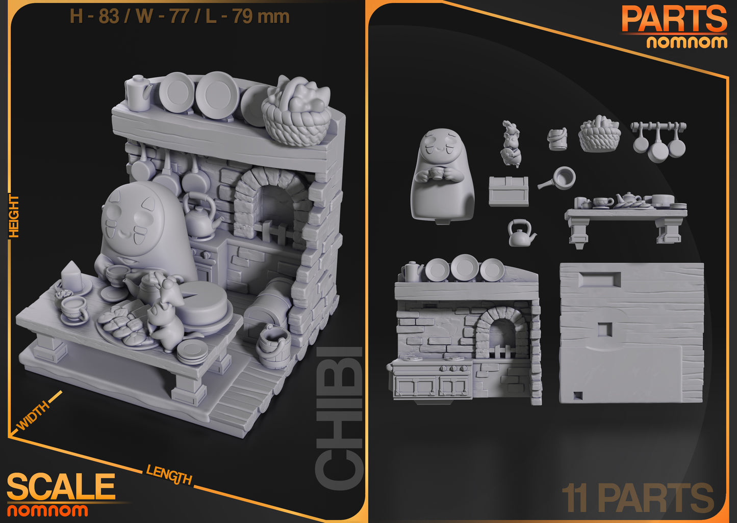 Studio Ghibli - Spirited Away - No Face - 3D Print Paint Kit - Fan Art