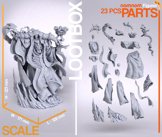 Ainz Ooal Gown (Overlord) - 3D Print - Model Kit - (Nom Nom)