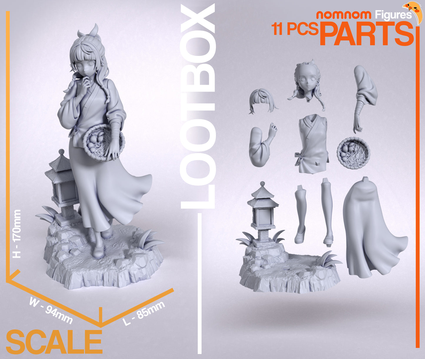 Maomao (Apothecary Diaries) - 3D Print - Model Kit