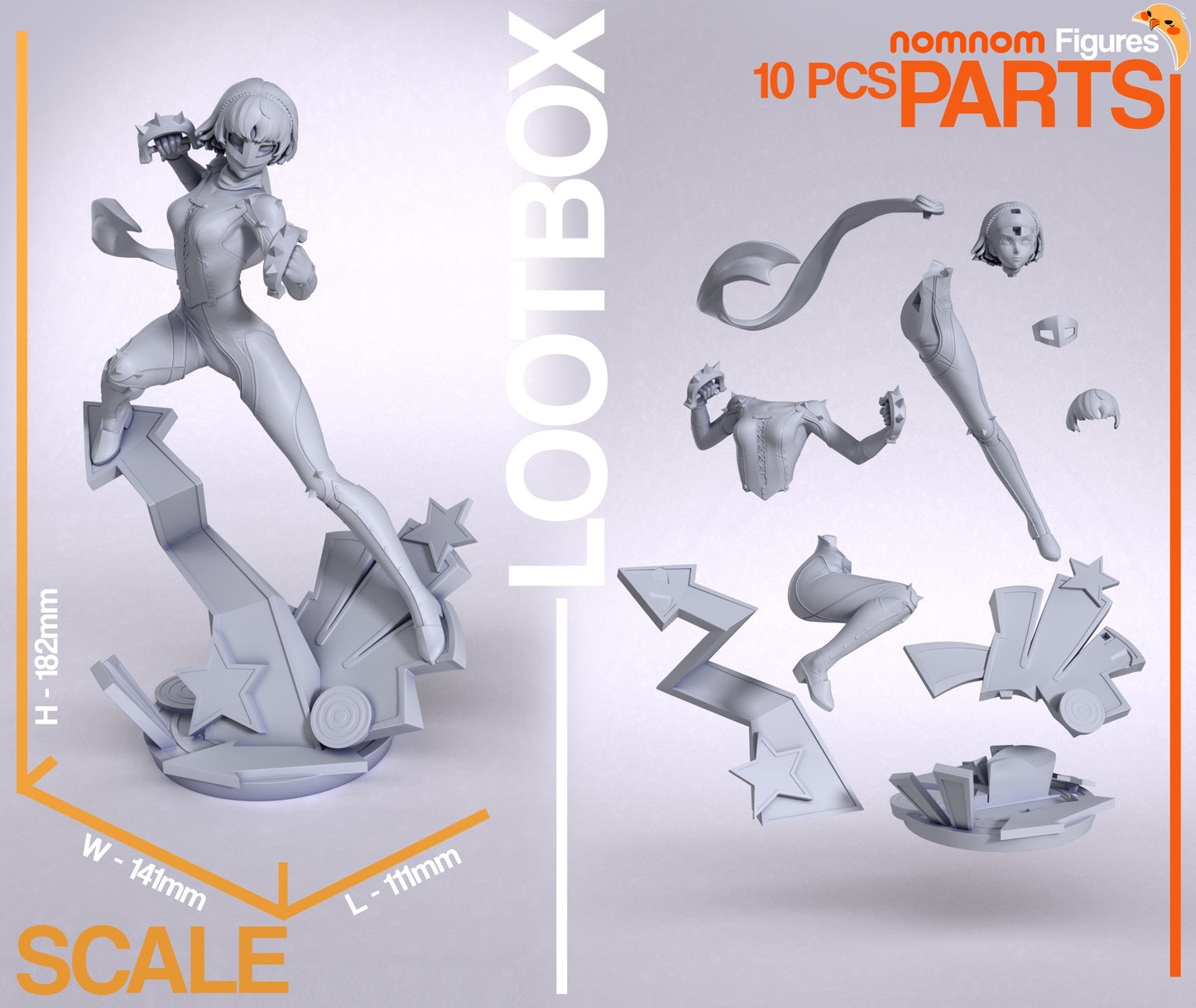 Makoto Nijima (Persona 5) - 3D Print - Model Kit
