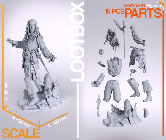 Jack Sparrow (PotC) 3d Printed Model Kit